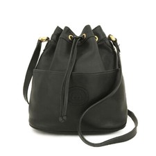 Usado, Bolsa de ombro GUCCI intertravamento G couro cordão preta/4BD0288 comprar usado  Enviando para Brazil