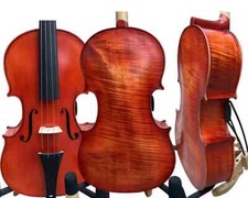 Viola de bordo Whole Flames 18 polegadas, costela mais alta, feita à mão grande e rica som baixo profundo comprar usado  Enviando para Brazil