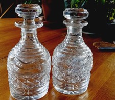 Pair cut glass for sale  EXETER