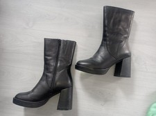 Wadenhohe stiefel blockabsatz gebraucht kaufen  Ludwigshafen am Rhein