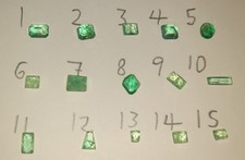 Emerald stones varied for sale  PRESTON