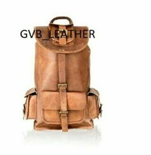  Mochila Caminhada Laptop Bolsa Mensageiro Heavy Duty Genuína Melhor Couro de Cabra comprar usado  Enviando para Brazil