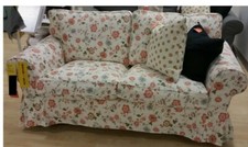 Ikea EKTORP Pokrowiec na sofę 2-osobową, VIDESLUND Wielokolorowy KWIATOWY, 403.046.84, używany na sprzedaż  Wysyłka do Poland