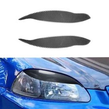 2 peças adesivo de acabamento de sobrancelha para farol de fibra de carbono para Honda Civic 1999-00 comprar usado  Enviando para Brazil
