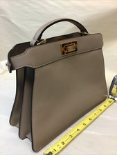 Bolsa de couro Fendi Peekaboo ISeeU concha de tartaruga couro de bezerro alça superior LEIA comprar usado  Enviando para Brazil