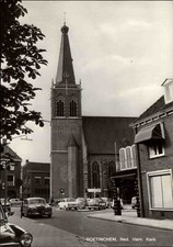 Pocztówka z motywem kościołów ~1960 Doetinchem Nederland Herv. Kerk Church pocztówka na sprzedaż  Wysyłka do Poland