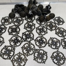 Botão de gaveta vintage puxadores e placas traseiras detalhes 47 peças comprar usado Botão de gaveta vintage puxadores e placas traseiras detalhes 47 peças comprar usado  Enviando para Brazil