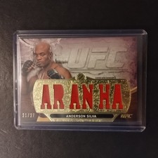 #21/27 Anderson Silva Triple Threads Gear Relic Card 2014 Topps UFC Knockout comprar usado  Enviando para Brazil