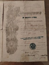 Antico documento foglio usato  Piacenza