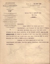 Paris lettre camille d'occasion  Voiron