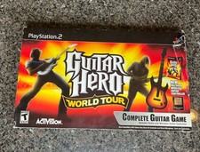 Guitar Hero World Tour PS2 Conjunto de Caixa de Guitarra - Completo COM DONGLE - TESTADO comprar usado  Enviando para Brazil