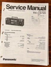 Manual de serviço cassete rádio Panasonic RX-CS720 *original* comprar usado  Enviando para Brazil