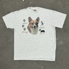 Camiseta Vintage Anos 90 Masculina Galesa Corgi Dog History/Info Gráfica Animal Tamanho XL comprar usado  Enviando para Brazil