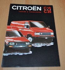 1992 Citroen C15 & C25 Broszura Prospekt Prospekt Edycja niemiecka na sprzedaż  PL