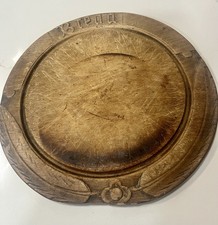 Tábua de pão redonda antiga de madeira esculpida primitiva decoração de cozinha country inglesa comprar usado Tábua de pão redonda antiga de madeira esculpida primitiva decoração de cozinha country inglesa comprar usado  Enviando para Brazil