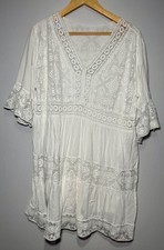 Womens white tunic for sale  WORTHING