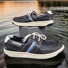 Tênis Mocassim Masculino Timberland 11.5M 17543 Couro Azul Marinho comprar usado  Enviando para Brazil