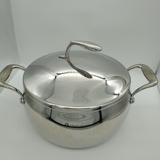 Usado, Tupperware Chef Series aço inoxidável antiaderente 6 qt panela tampa de torrador forno holandês comprar usado  Enviando para Brazil