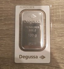Silberbarren 100g degussa gebraucht kaufen  Friedrichshafen
