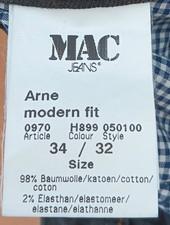 Mac arne jeansschwarz gebraucht kaufen  Alzey
