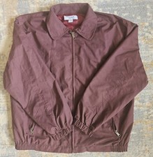 Jaqueta Bombardeiro Leve Haband Casual Joe Masculina Grande Marrom Quebra-Vento Antiga comprar usado  Enviando para Brazil