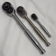 3 ferramentas de soquete catraca colombiana vintage, unidade de 1/4" 3/8" 1/2" comprar usado  Enviando para Brazil