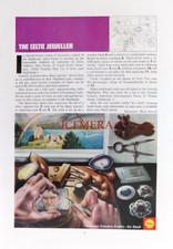 The CELTIC JEWELLER, 'Shell Oil Country Crafts' Original 1966 Anúncio: 664-31 comprar usado  Enviando para Brazil