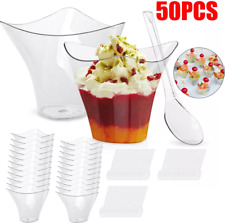 50pcs dessert cups for sale  UK