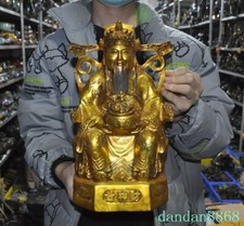 13,2" China bronze riqueza cornucópia dinheiro deus da riqueza plutus estátua de Buda comprar usado  Enviando para Brazil