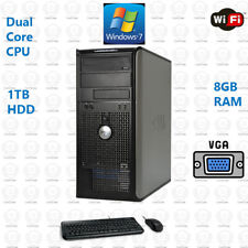 Computador desktop Dell rápido PC Core 2 Duo 1TB |SSD| WiFi PC Windows 7/ Windows 10 comprar usado  Enviando para Brazil