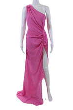 Vestido longo SAU LEE feminino texturizado inclinado manga única frente amarrada rosa tamanho 04 comprar usado  Enviando para Brazil