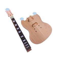 Usado, 1 conjunto kit de guitarra elétrica corpo de braço de guitarra 22 trastes 24,75 polegadas estilo SG pau-rosa comprar usado  Enviando para Brazil