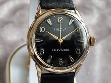 Bulova 1966 YANKEE CLIPPER relógio automático vintage 11ALAC mostrador preto especial, usado comprar usado  Enviando para Brazil
