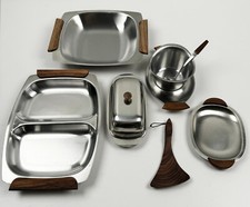 Conjunto de 10 peças Japão vintage/MCM aço inoxidável+madeira, usado comprar usado  Enviando para Brazil