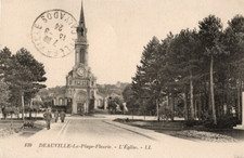 Cpa deauville plage d'occasion  Saint-Amans-Soult