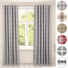 Check eyelet curtains for sale  MANCHESTER
