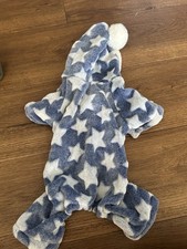 Dog pajamas blue for sale  WEMBLEY