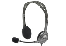 Używany, Słuchawki stereo Logitech H111 z mikrofonem szare na sprzedaż  PL