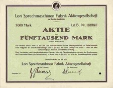 Lori sprechmaschinen fabrik gebraucht kaufen  Bayreuth