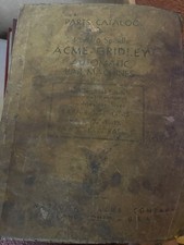 Acme gridley parts for sale  Chouteau