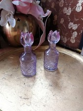 Lila glas kerzenständer gebraucht kaufen  Hamburg