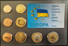 UKRAINA 2008 ZESTAW EURO PRÓBNA SONDA ESSAI PROVA -8 monet w blistrze 1c-2€ na sprzedaż  PL