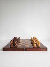 Wooden chess backgammon for sale  LONDON