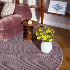 Tapis rond folia d'occasion  France