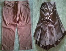Pantaloni pinocchietto marroni usato  Spezzano della Sila