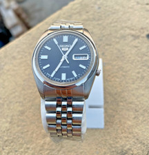 Relógio masculino automático Seiko 5 - Aço inoxidável - Exibição de dia/data - Mostrador preto comprar usado  Enviando para Brazil
