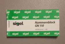 Sigel nummernblock artikel gebraucht kaufen  Mettingen