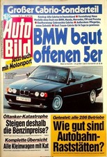 2) Auto Bild 15/1989 - Verona Roadster mit 170PS b - Ford Escort 1.4i CL mit 73P, usado comprar usado  Enviando para Brazil