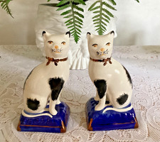 Antique pair staffordshire for sale  HAVERHILL