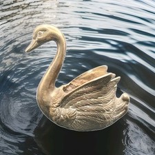 Vintage brass swan for sale  Fischer